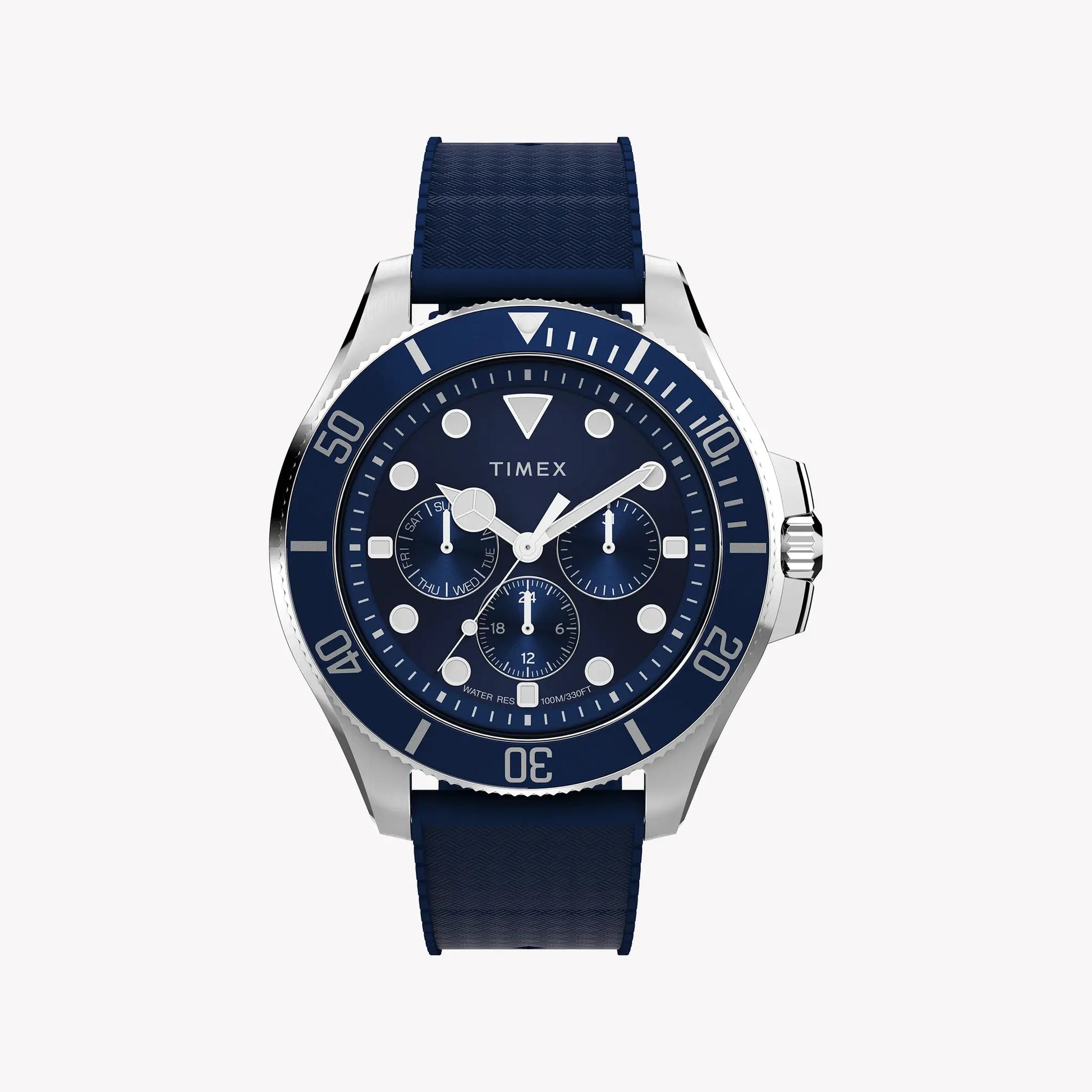 Timex Men's Silver-Tone SS, Blue Resin | TW2Y33400 by TIMEX