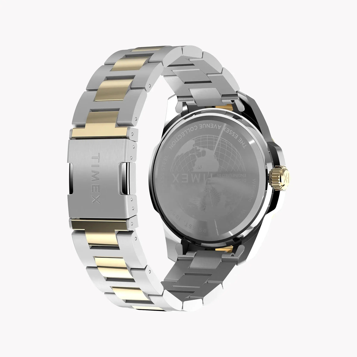 Essex 3-Hand Black Dial Two Tone SST Bracelet | Model TW2Y35300 by TIMEX