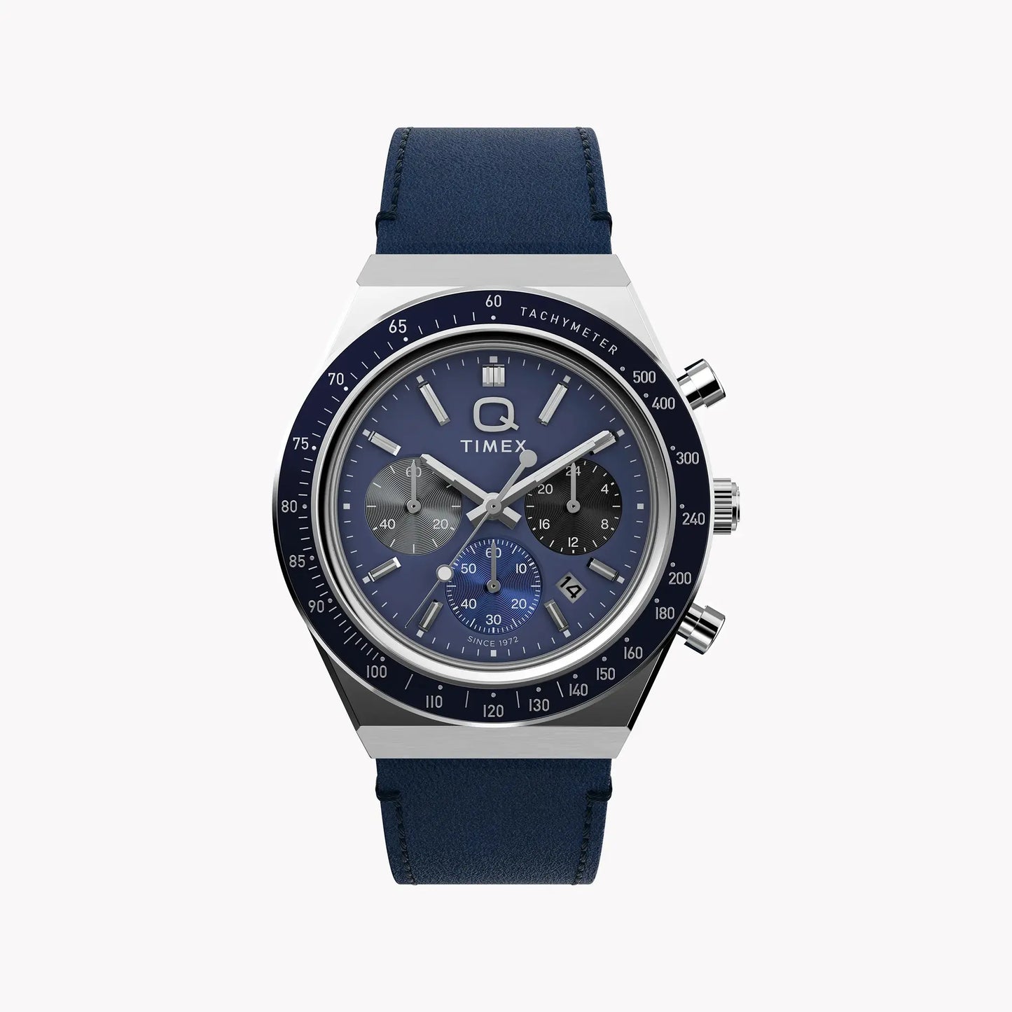 Q Timex Chronograph 40mm Strap Watch TW2Y36100 | Stylish Sporty Timepiece by TIMEX