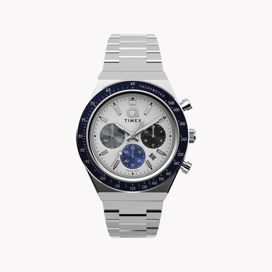 Q Timex Chronograph 40mm Stainless Steel Watch | TW2Y36200 by TIMEX