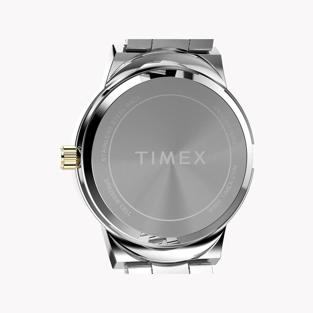 Women's Two Tone Case & Bracelet with Silver Mother of Pearl Dial | TW2Y38300 by TIMEX