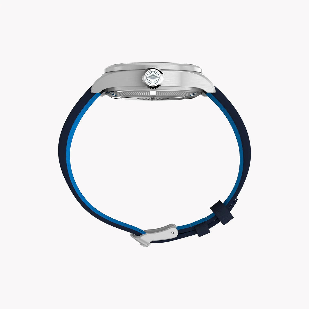 Waterbury ACE Pan Am S/E Automatic Blue Dial Blue Leather Strap Watch | TW2Y38800 by TIMEX