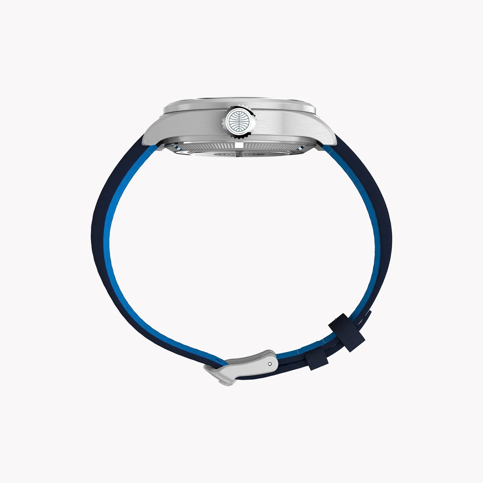 Waterbury ACE Pan Am S/E Automatic Blue Dial Blue Leather Strap Watch | TW2Y38800 by TIMEX