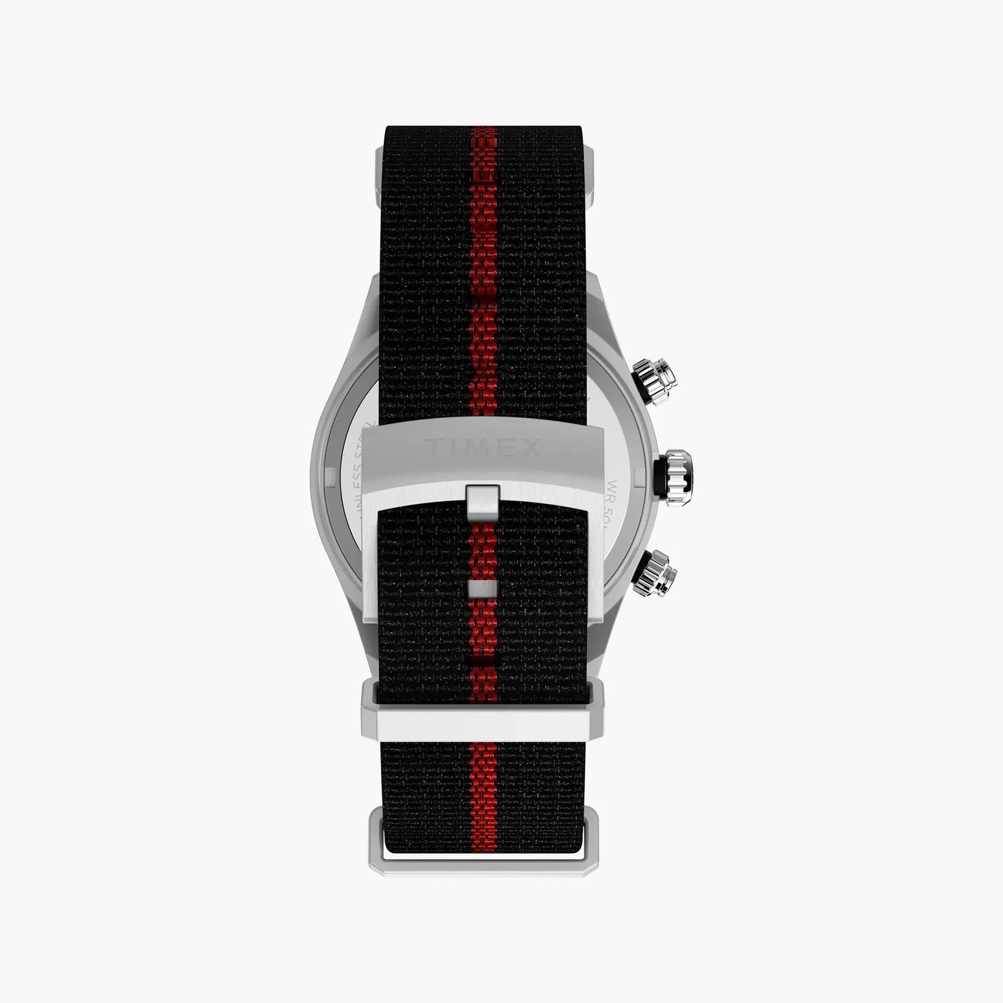 Waterbury Heritage Chrono SST Black Dial Fabric Strap TW2Y38900 | Men's Sports Watch by TIMEX