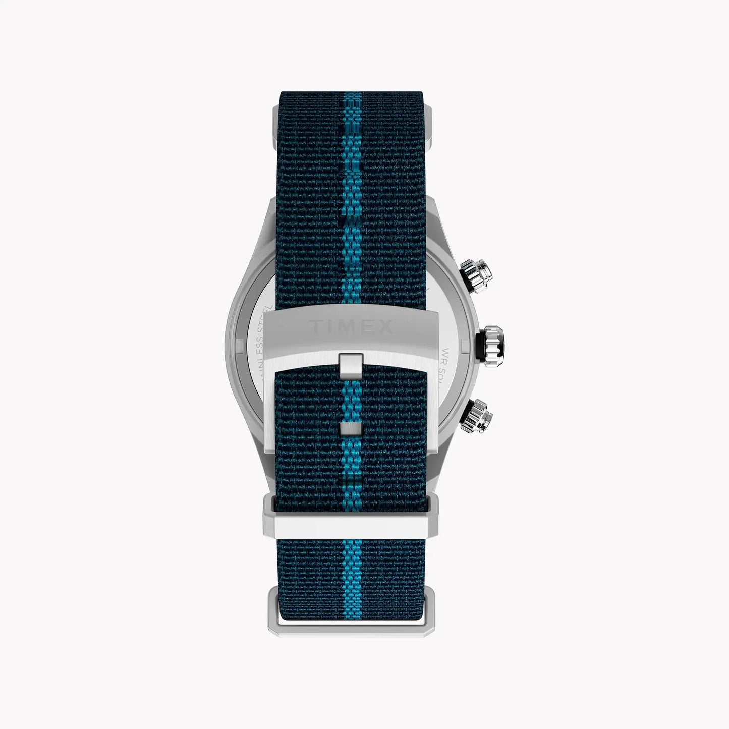 Waterbury Heritage Chrono SST Blue Dial & Fabric Strap Watch | TW2Y39000 by TIMEX
