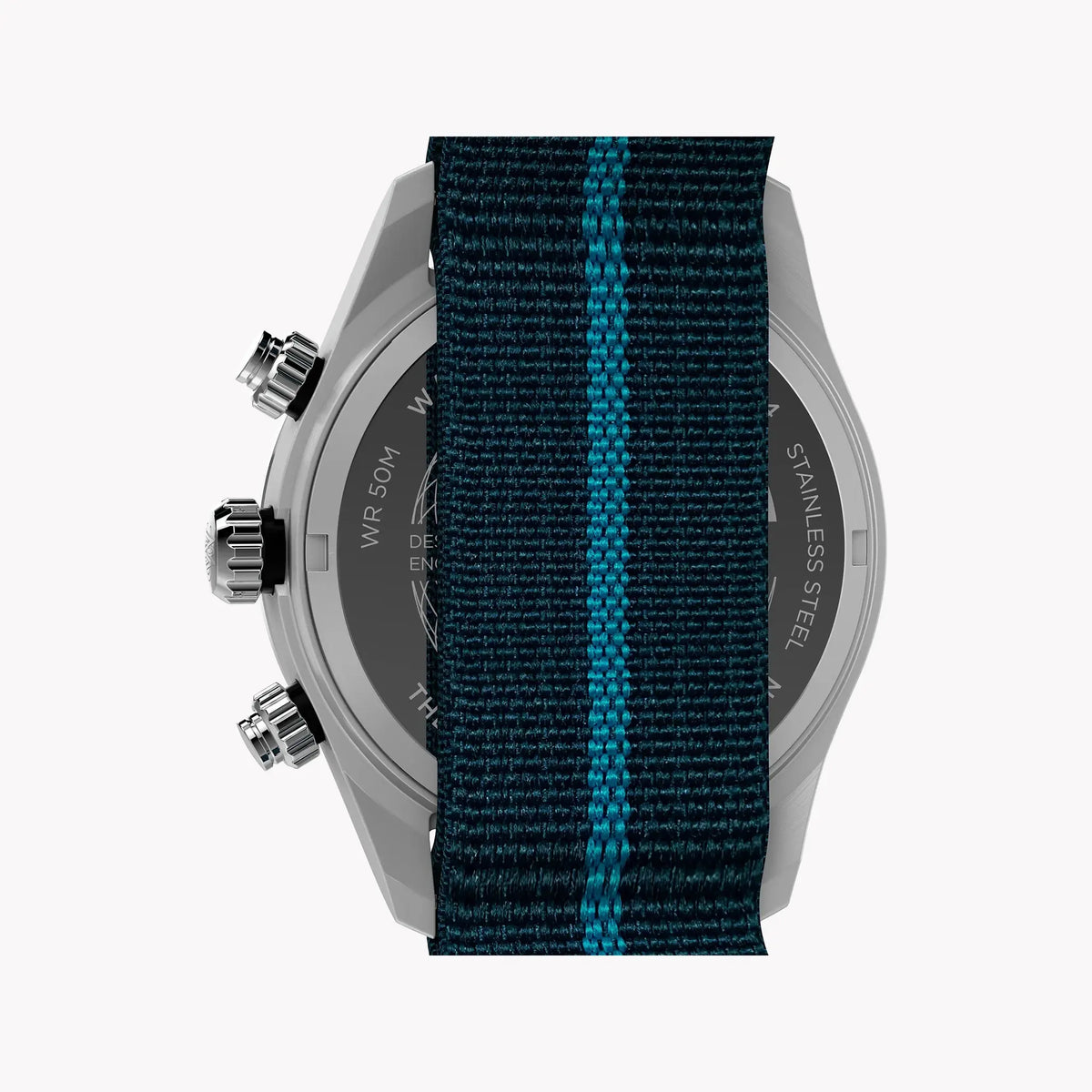Waterbury Heritage Chrono SST Blue Dial & Fabric Strap Watch | TW2Y39000 by TIMEX