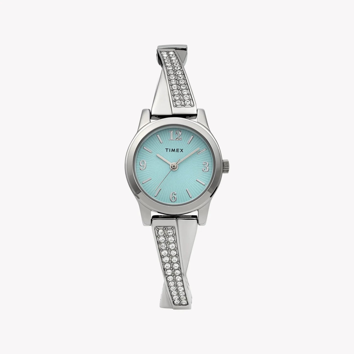 Timex Women's Silver-Tone Stainless Steel, Blue Dial | TW2Y39400 by TIMEX