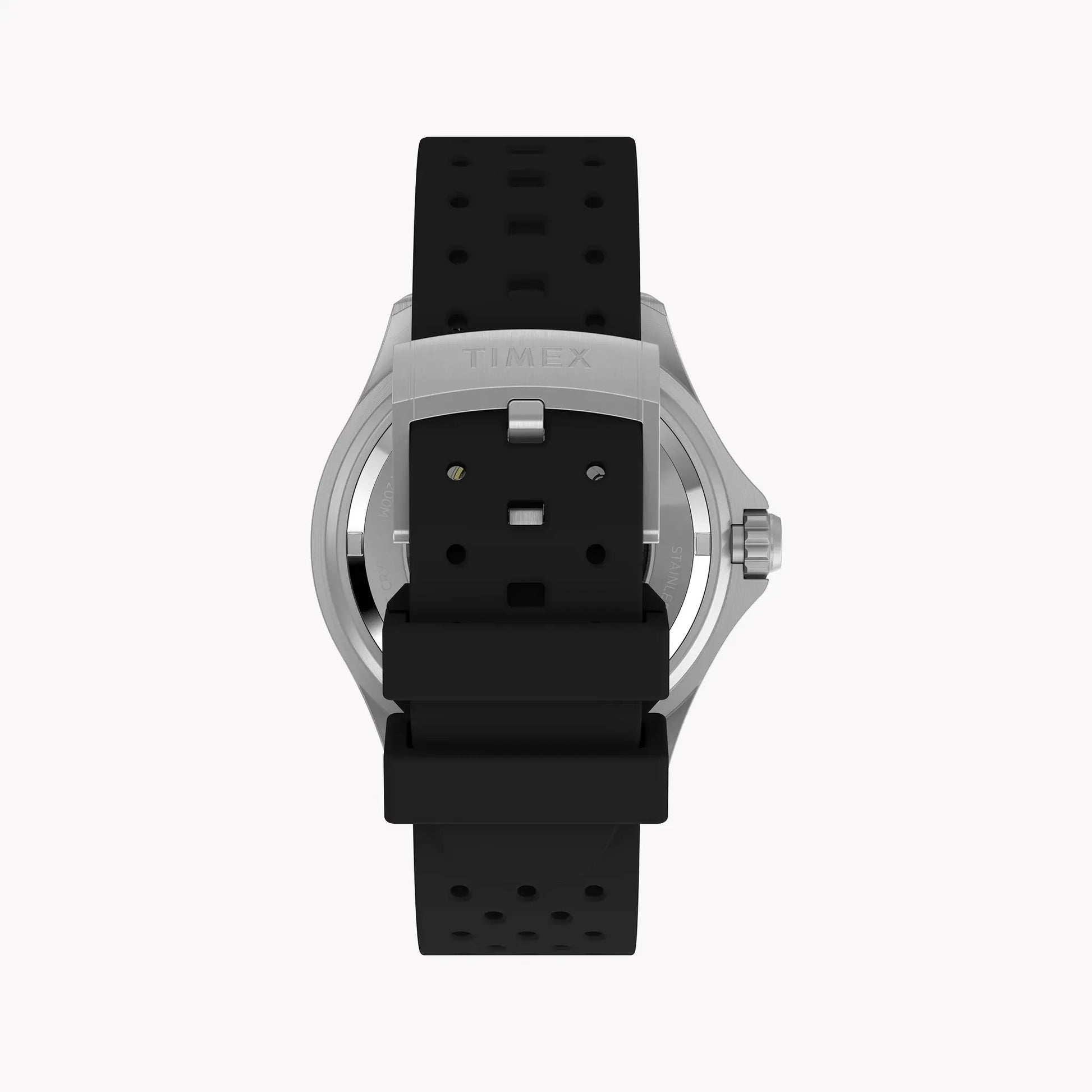 Deep Water Meridian 200 SST Black Dial Black Strap Watch | TW2Y40000 by TIMEX