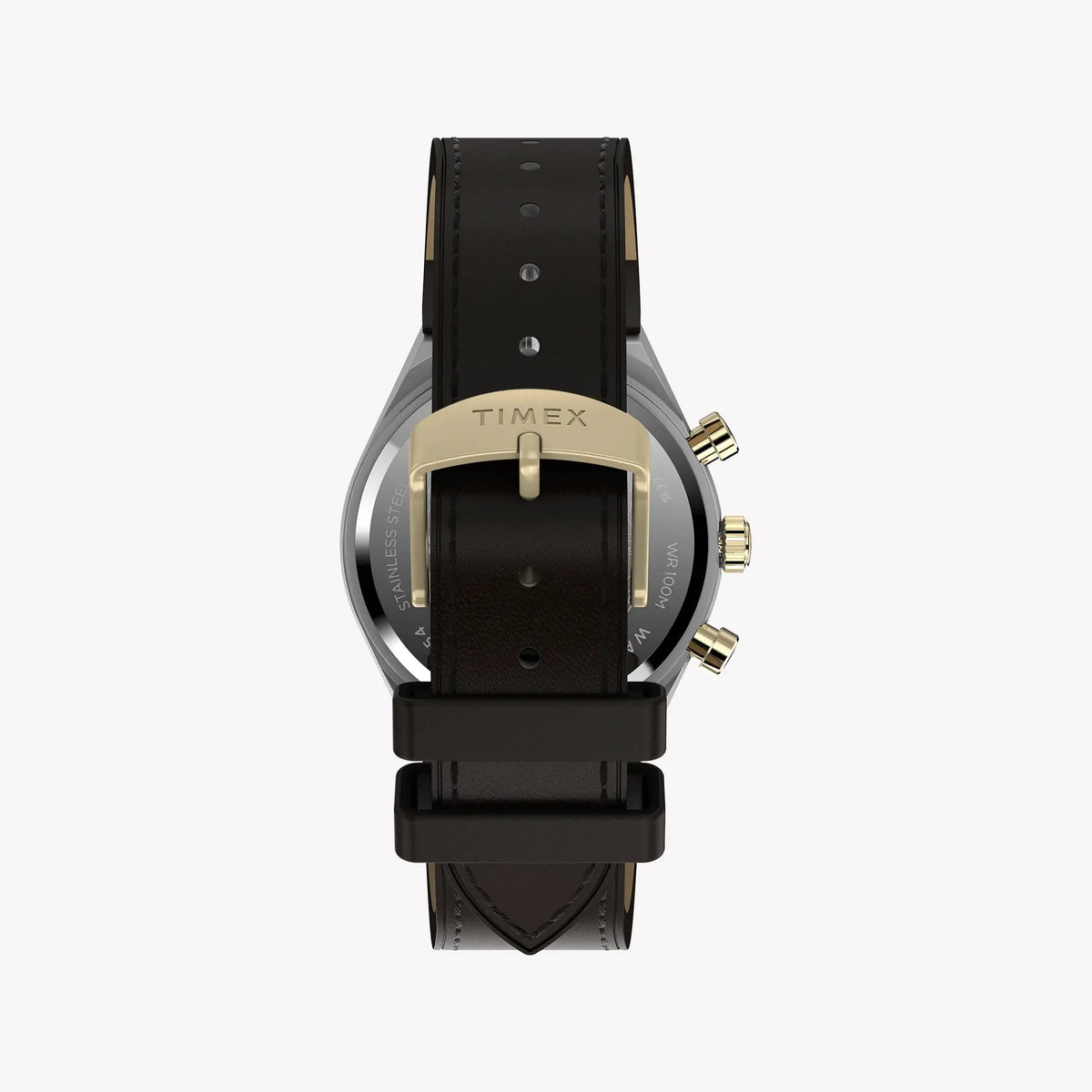 Timex Men's Silver-Tone Steel, Brown Leather | TW2Y56000 by TIMEX
