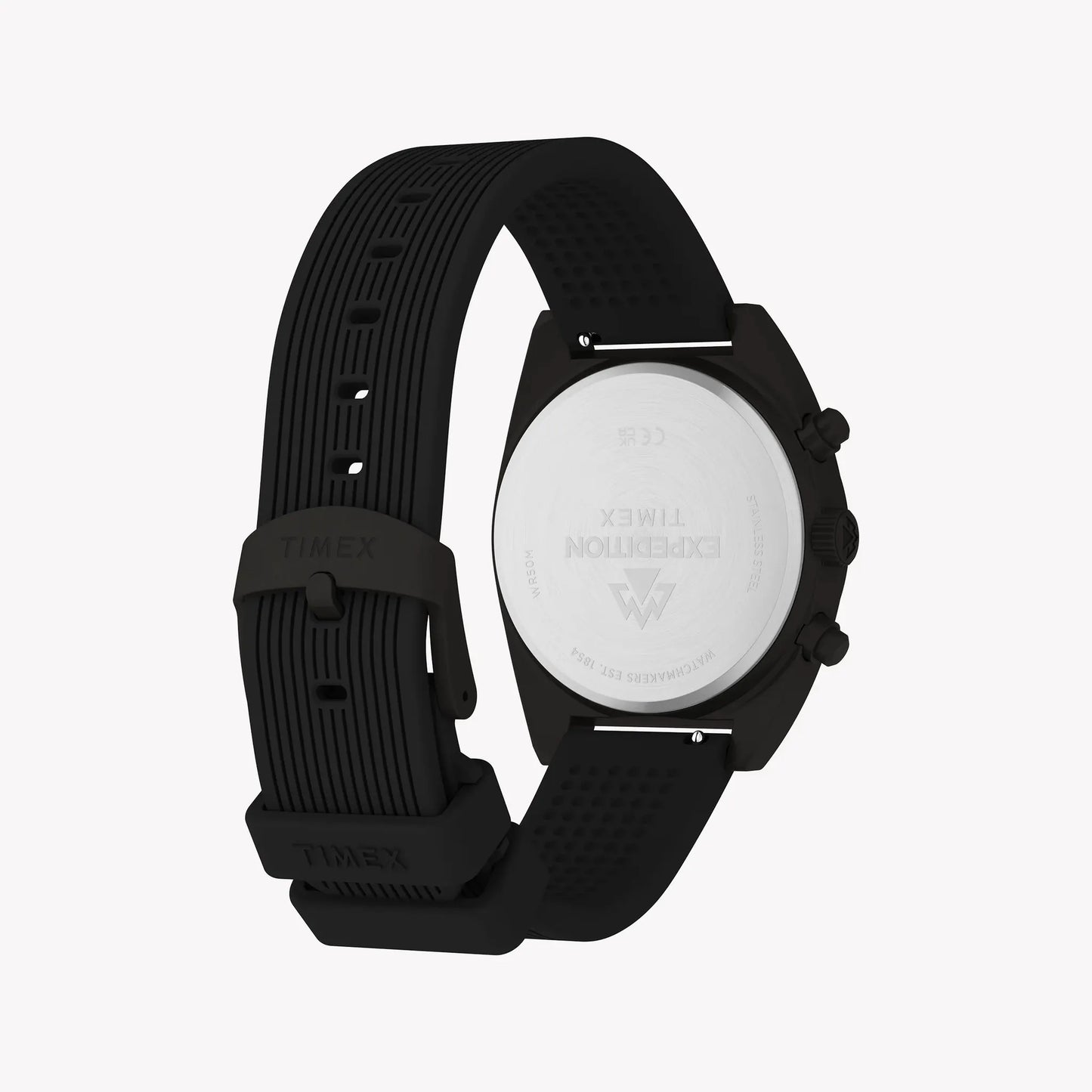 Timex Men's Gunmetal SS, Black Silicone | TW2Y61000 by TIMEX