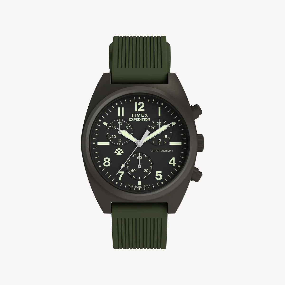 TIMEX Men's Gunmetal, Green | TW2Y61100 by TIMEX