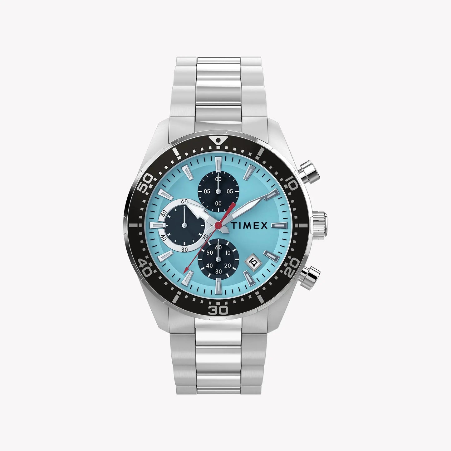 Timex Men's Stainless Steel Silver-Tone, Blue | TW2Y62200 by TIMEX