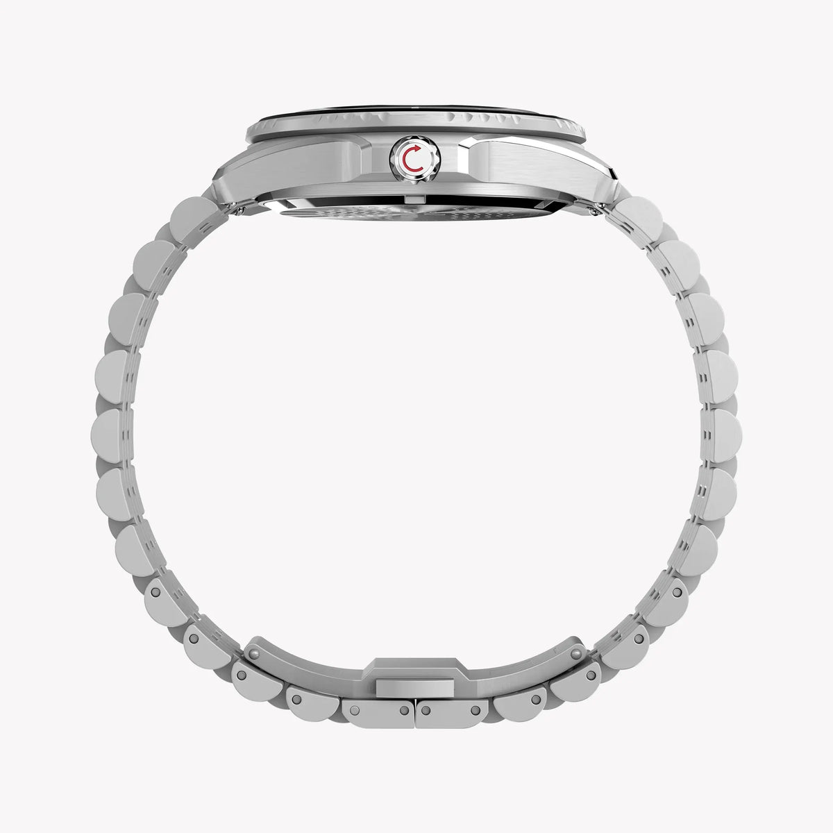 TIMEX Men's SS Silver-Tone, Black Dial | TW2Y64500 by TIMEX