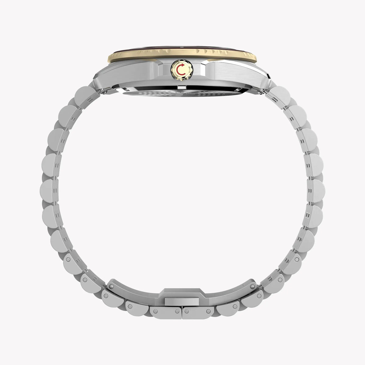 TIMEX Men's Steel Silver-Tone Two-Tone Black Dial | TW2Y64700 by TIMEX