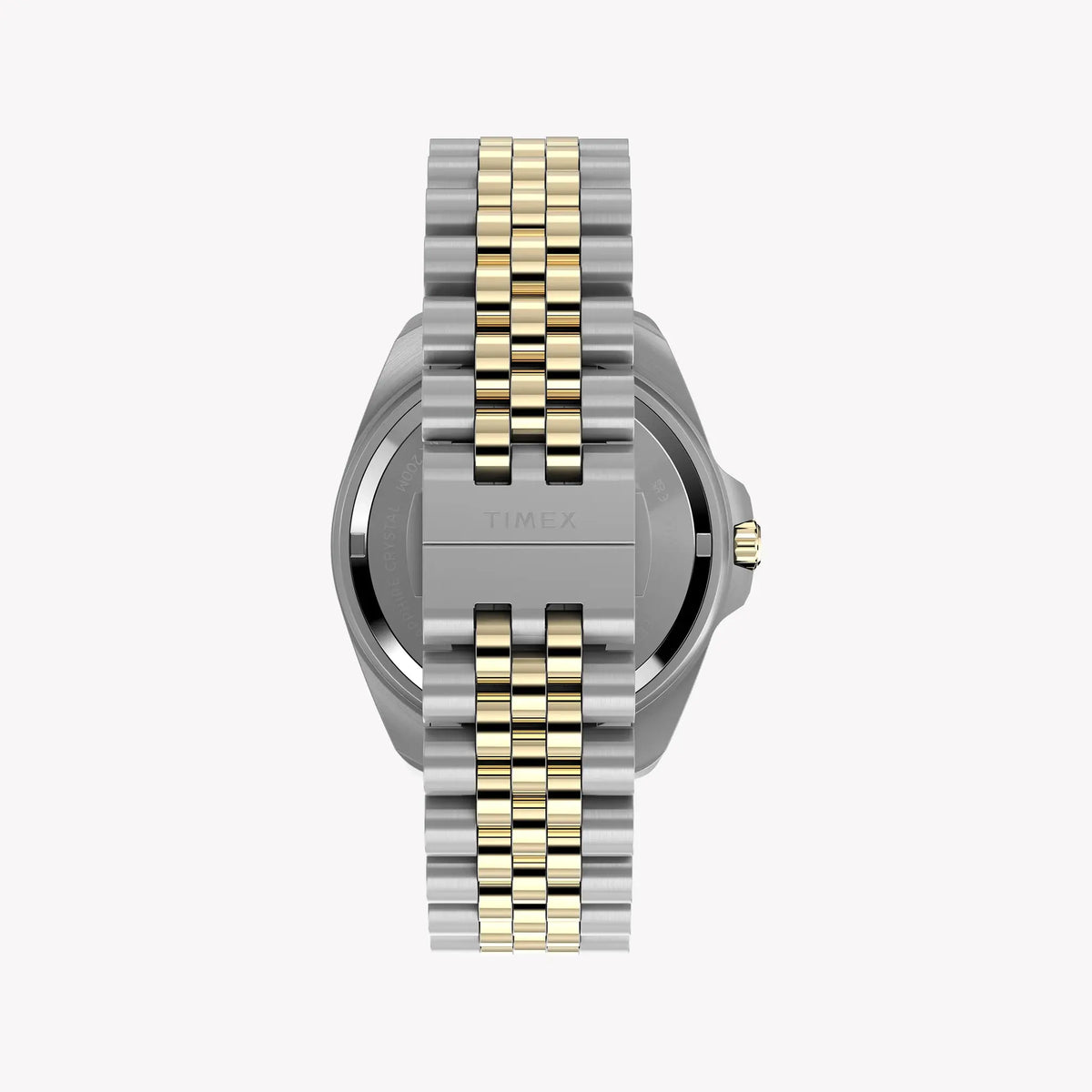 TIMEX Men's Steel Silver-Tone Two-Tone Black Dial | TW2Y64700 by TIMEX