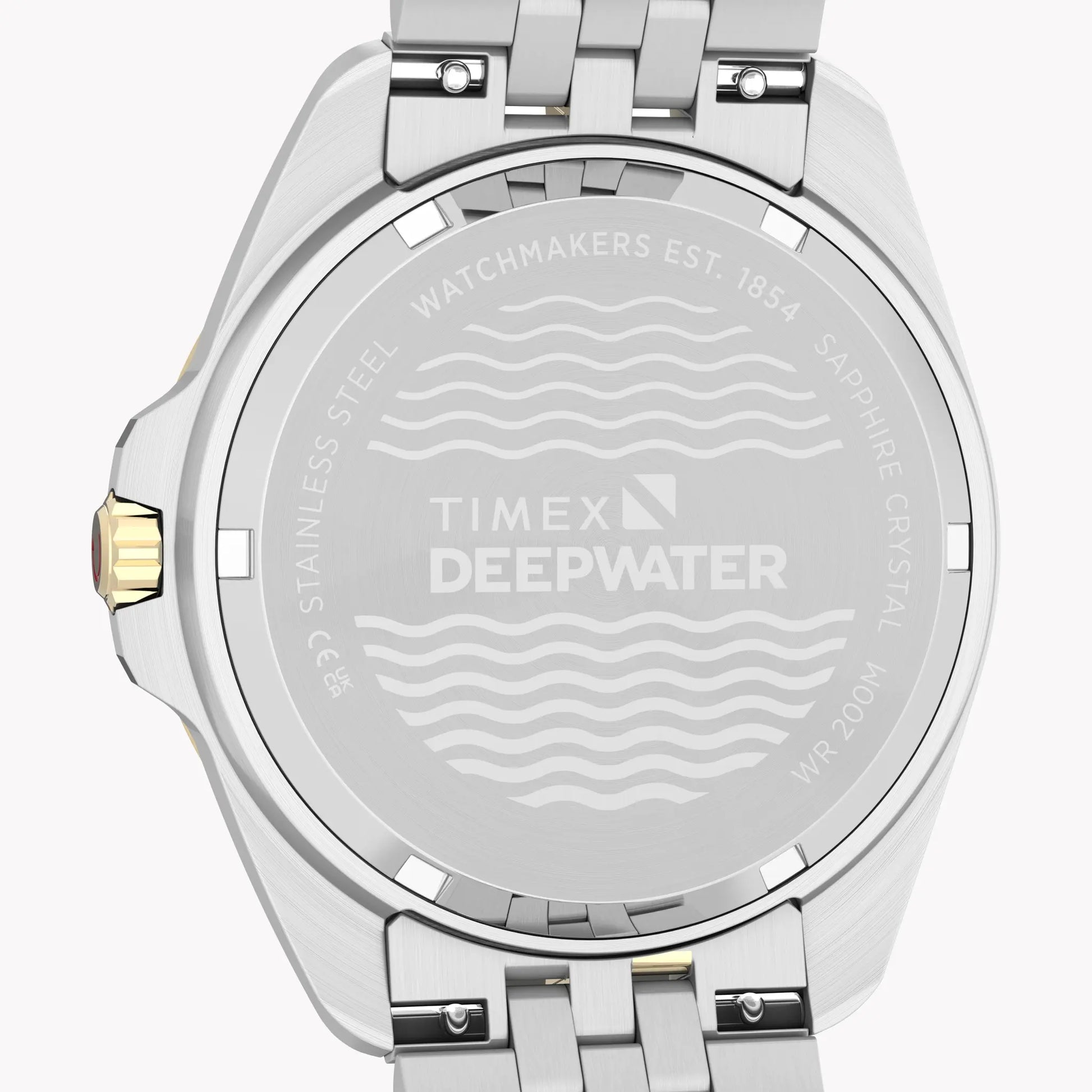 TIMEX Men's Steel Silver-Tone Two-Tone Black Dial | TW2Y64700 by TIMEX