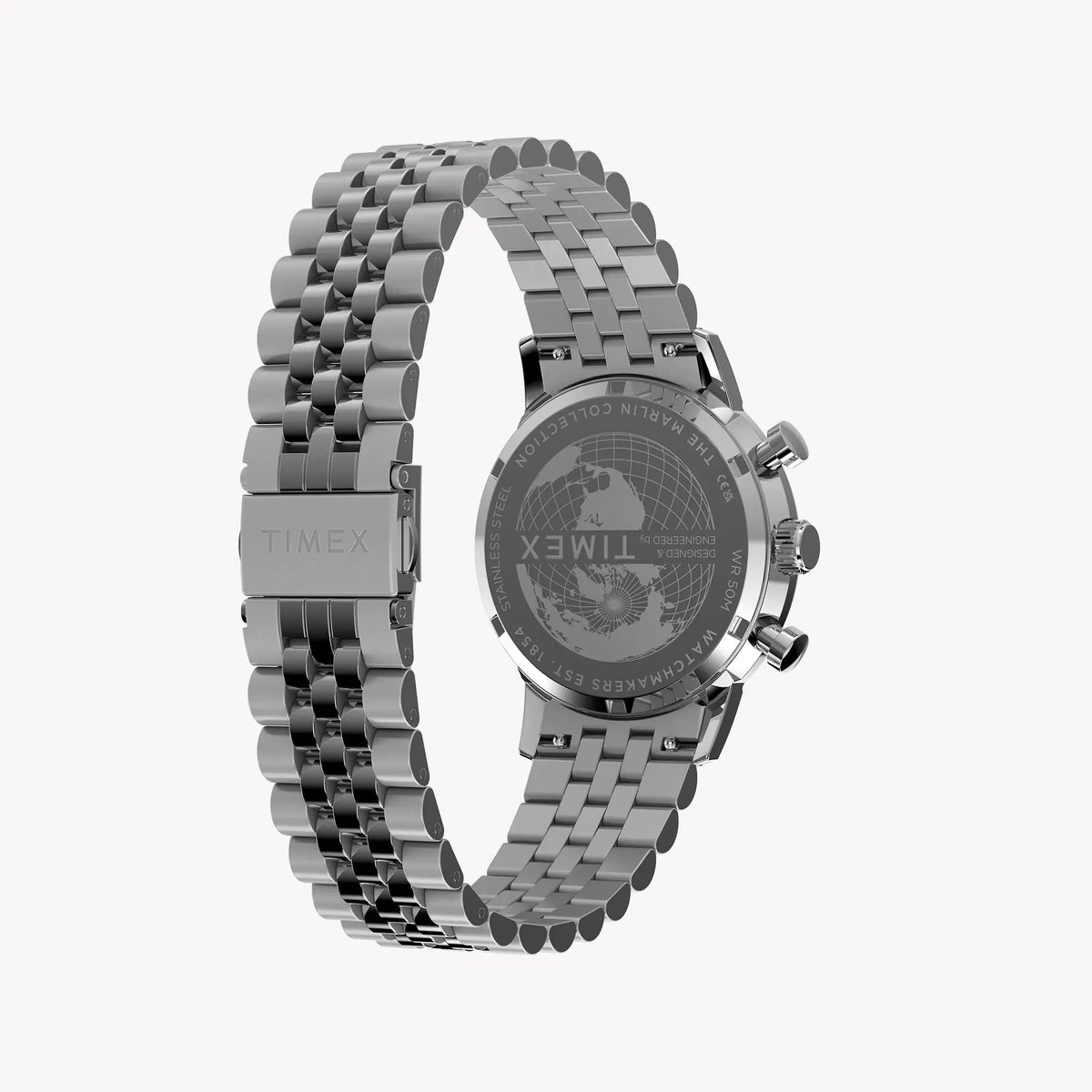 TIMEX Men's Stainless Steel Silver-Tone, Blue Dial | TW2Y66500 by TIMEX
