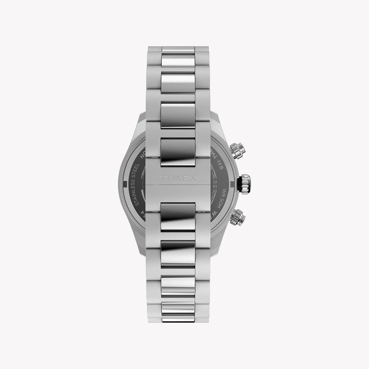 TIMEX Men's Silver-Tone Stainless Steel, Blue Dial | TW2Y70500 by TIMEX