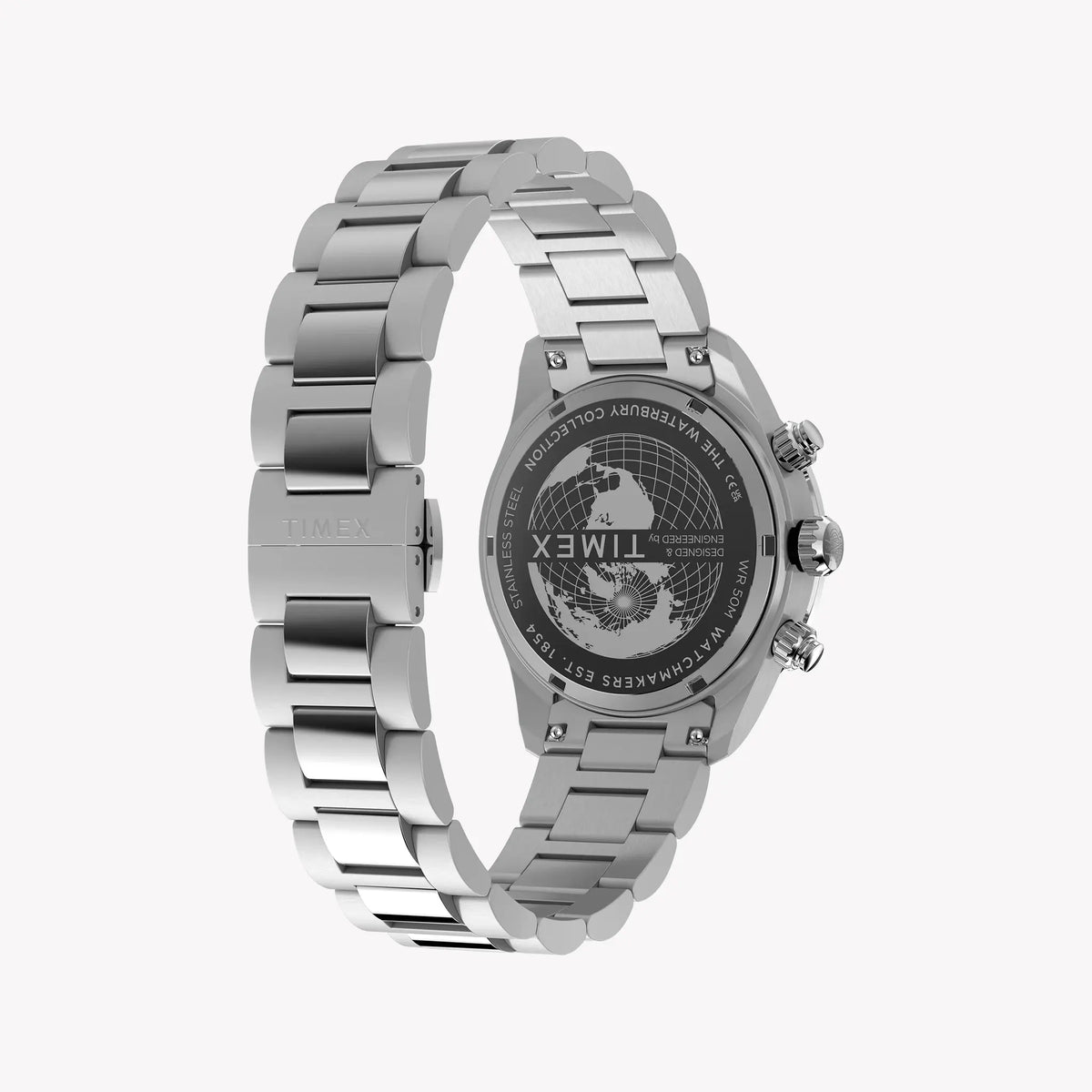 TIMEX Men's Silver-Tone Stainless Steel, Blue Dial | TW2Y70500 by TIMEX