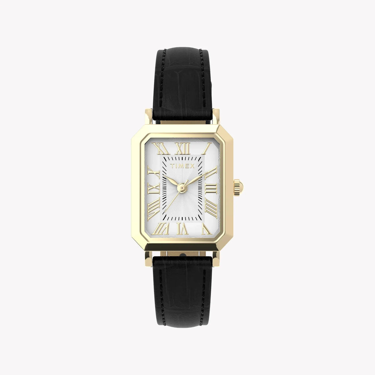 Timex Women's Gold-Tone, Black Leather | TW2Y71900 by TIMEX