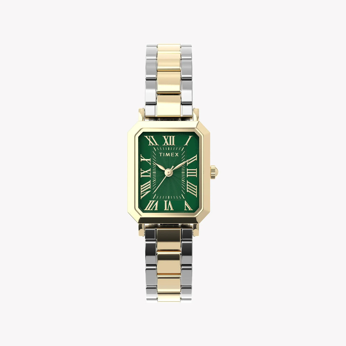TIMEX Women's Gold-Tone, Two-Tone, Green Dial | TW2Y72000 by TIMEX