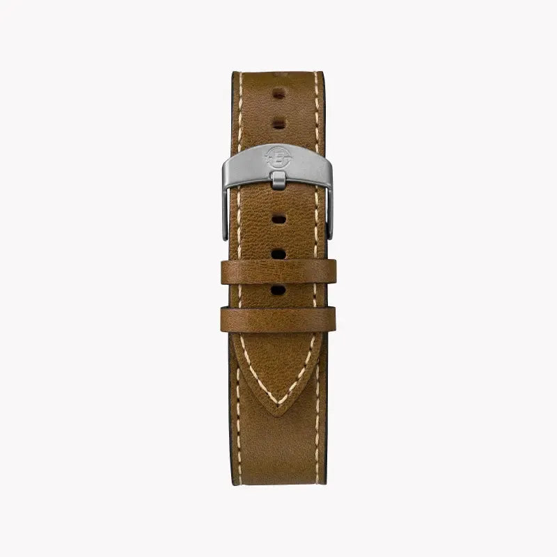Timex Men's Brass Watch, Blue Dial, Brown Leather Strap | Tw4b09000 by TIMEX