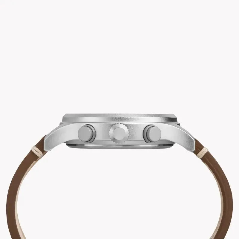Timex Men's Brass Watch, Tan Leather, Off White Dial | Tw4b09200 by TIMEX