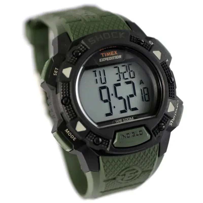 Timex Men's Green Resin Watch, Digital Dial | Tw4b09300 by TIMEX