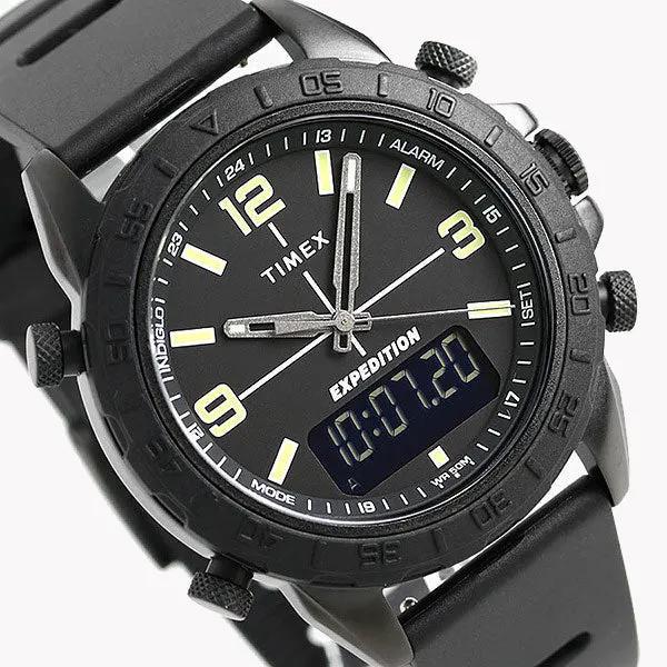 Timex Men's Black Silicone Watch, Brass Case | Tw4b17000 by TIMEX