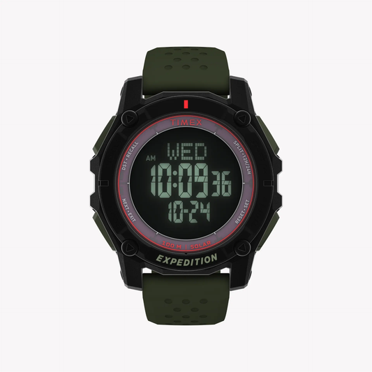 Timex Men's Solar Digital, Black/Green | Tw4b33700 by TIMEX