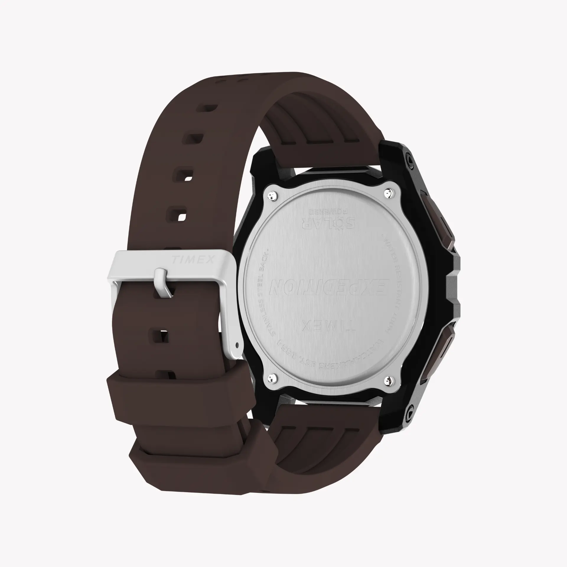 Timex Men's Black/Brown, Synthetic/Silicone | Tw4b33800 by TIMEX