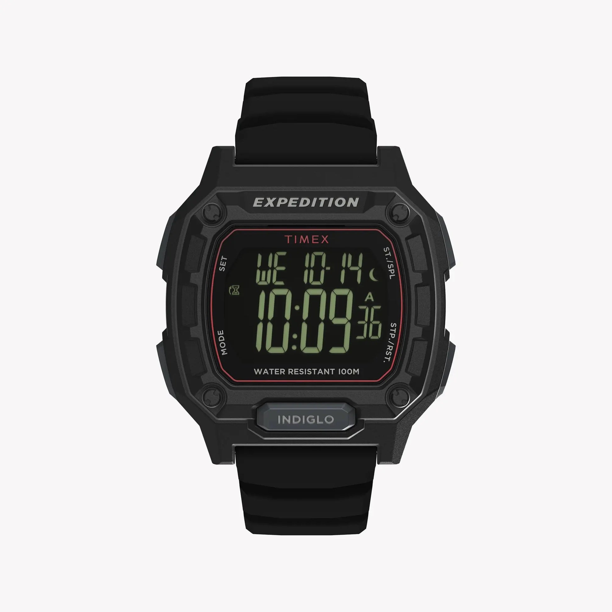 TIMEX Men's Black PC+GF, Black Silicone | TW4B34400 by TIMEX
