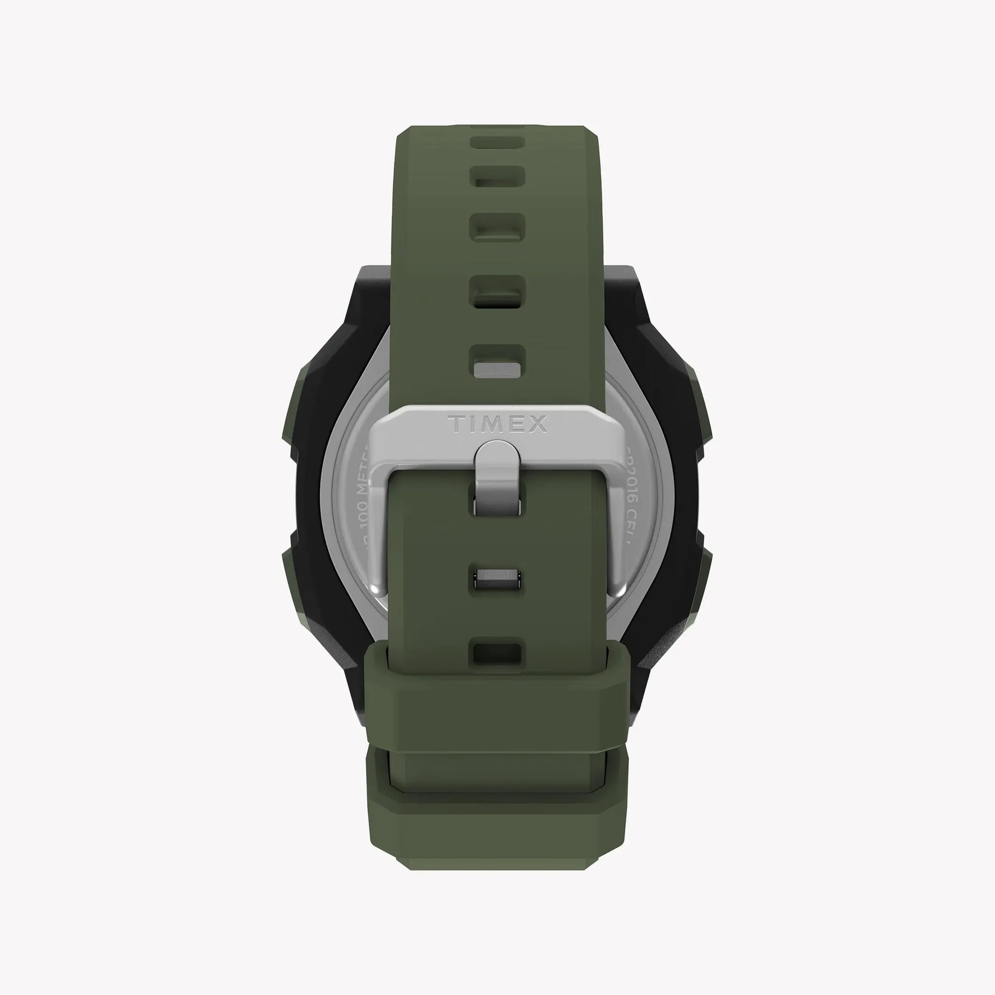 TIMEX Men's Black PC+GF, Green Silicone | TW4B34500 by TIMEX