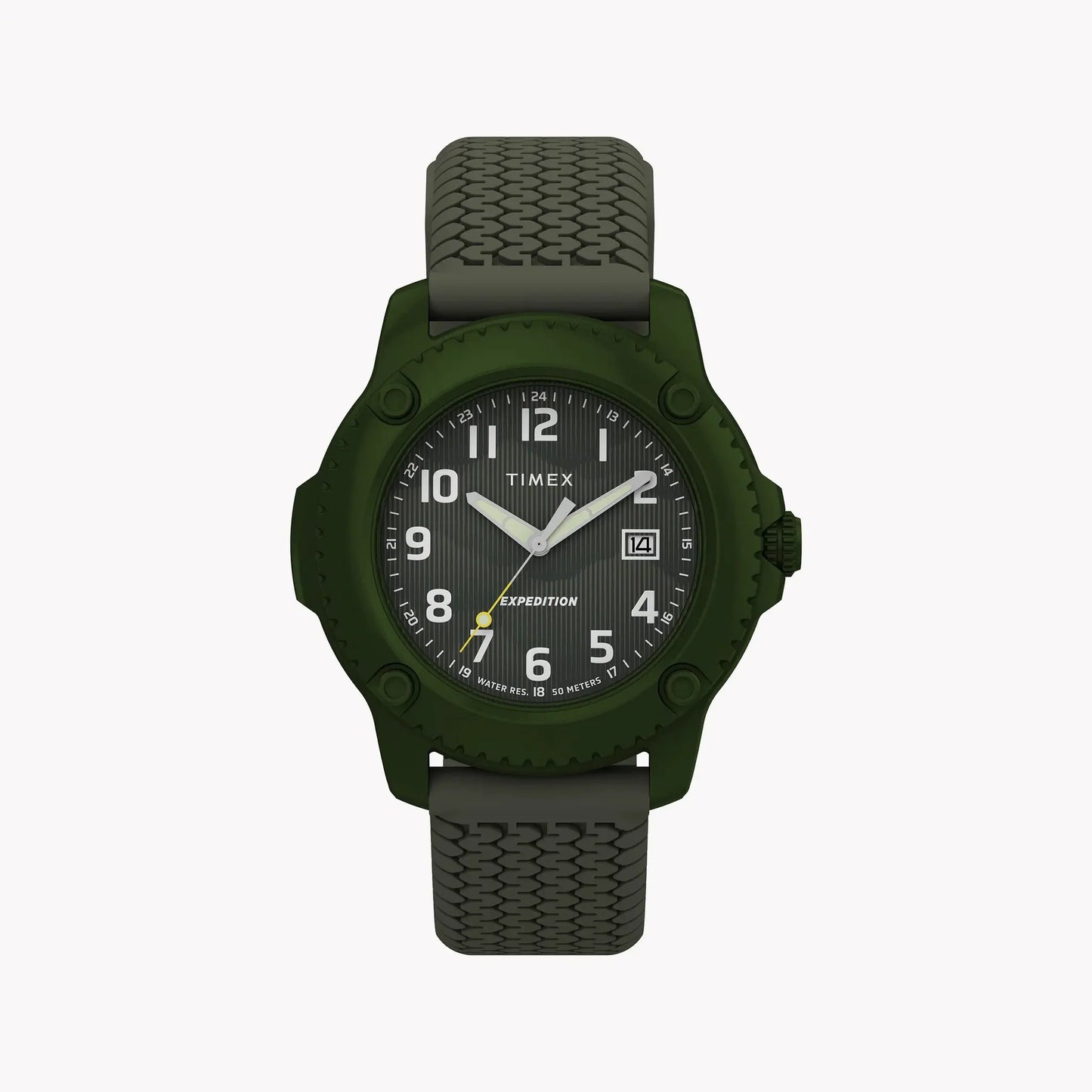 Timber Aluminum Case Green Dial Silicone Strap TW4B34700 Watch | Sporty & Lightweight by TIMEX
