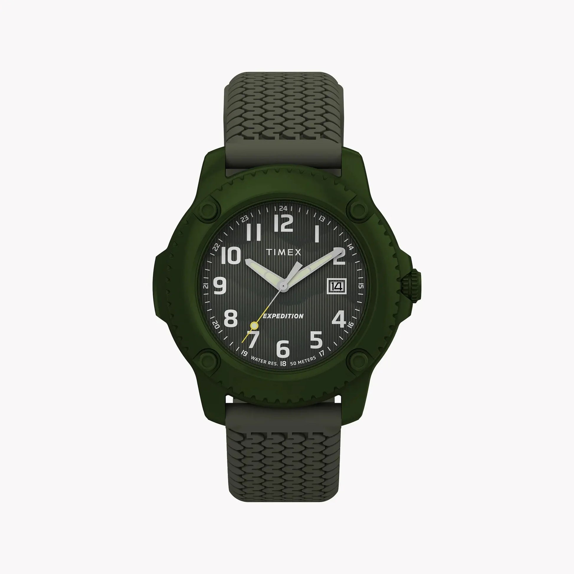 Timber Aluminum Case Green Dial Silicone Strap TW4B34700 Watch | Sporty & Lightweight by TIMEX