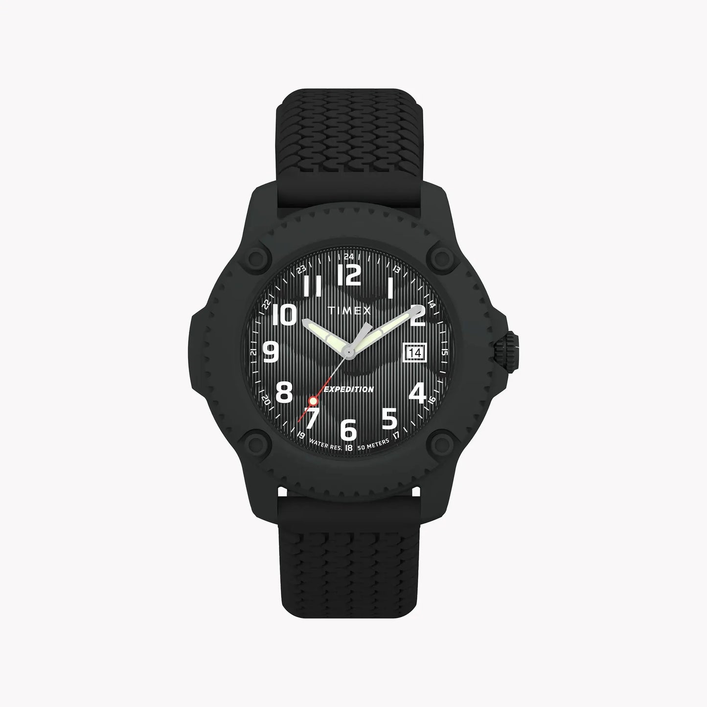 Timber Aluminum Case Black Dial Silicone Strap Watch TW4B34800 by TIMEX