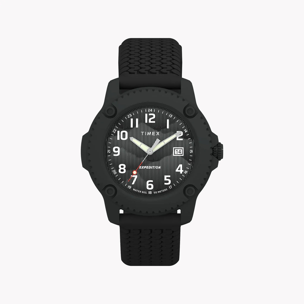 Timber Aluminum Case Black Dial Silicone Strap Watch TW4B34800 by TIMEX