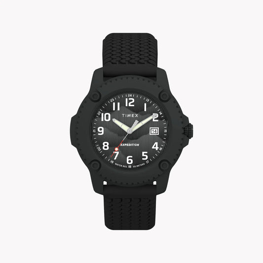 Timber Aluminum Case Black Dial Silicone Strap Watch TW4B34800 by TIMEX
