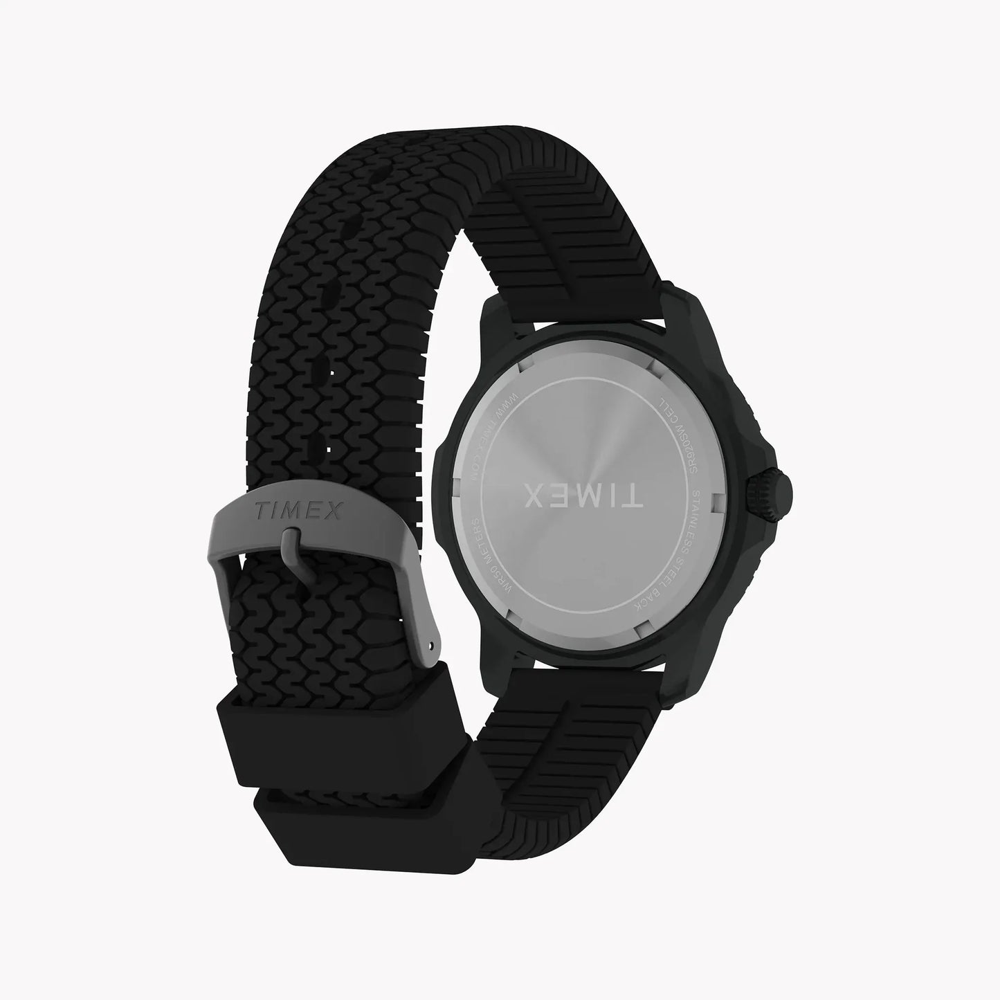 Timber Aluminum Case Black Dial Silicone Strap Watch TW4B34800 by TIMEX
