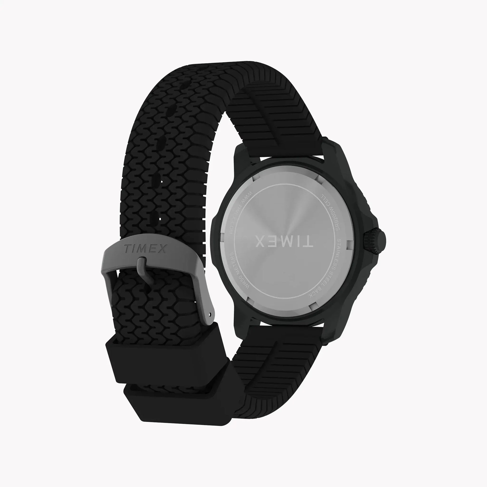 Timber Aluminum Case Black Dial Silicone Strap Watch TW4B34800 by TIMEX