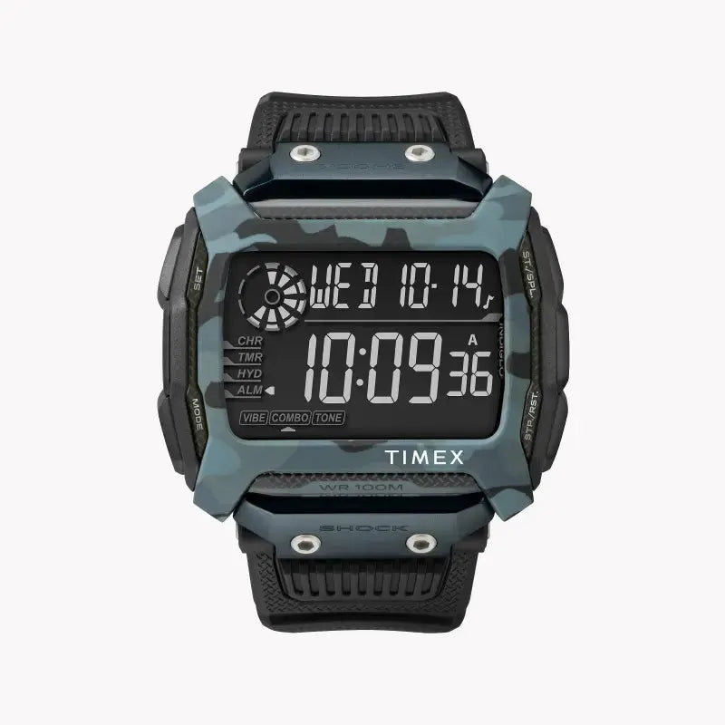 Timex Men's Black Resin Digital Watch, Indiglo | Tw5m18200 by TIMEX