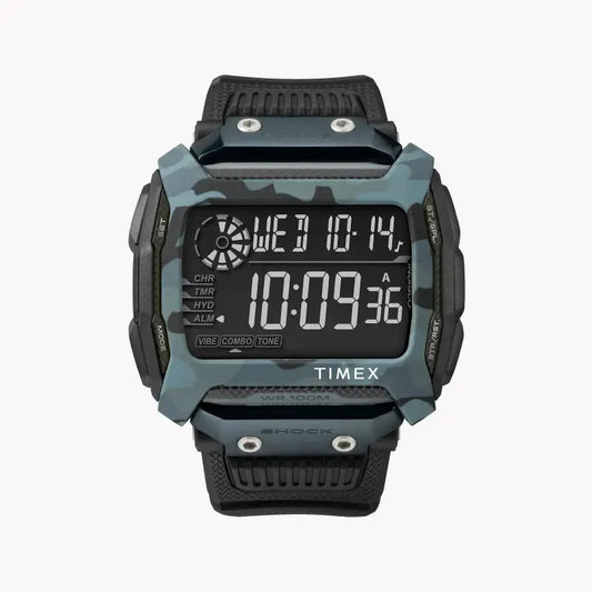 Timex Men's Black Resin Digital Watch, Indiglo | Tw5m18200 by TIMEX