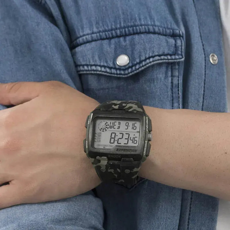 Timex Men's Black Resin Digital Watch, Indiglo | Tw5m18200 by TIMEX