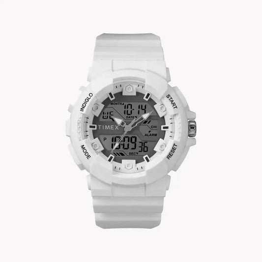 Timex Men's White Resin Watch, Digital Dial | Tw5m22400 by TIMEX