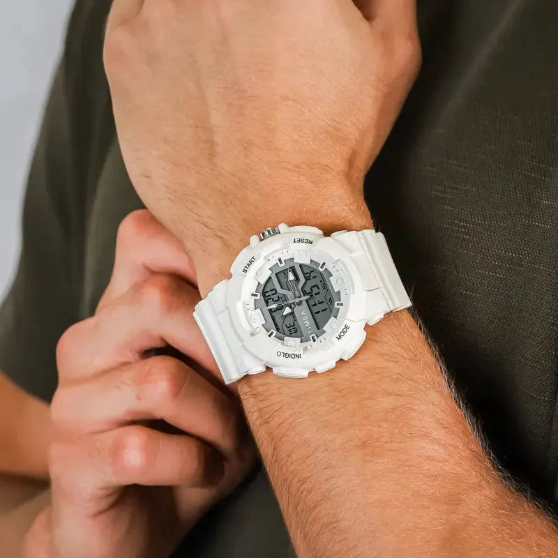 Timex Men's White Resin Watch, Digital Dial | Tw5m22400 by TIMEX