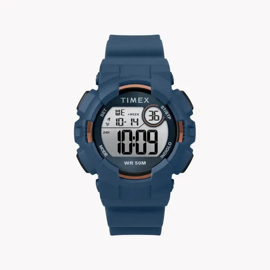 Timex Unisex Blue Silicone Digital Watch, Resin Case | Tw5m23500 by TIMEX