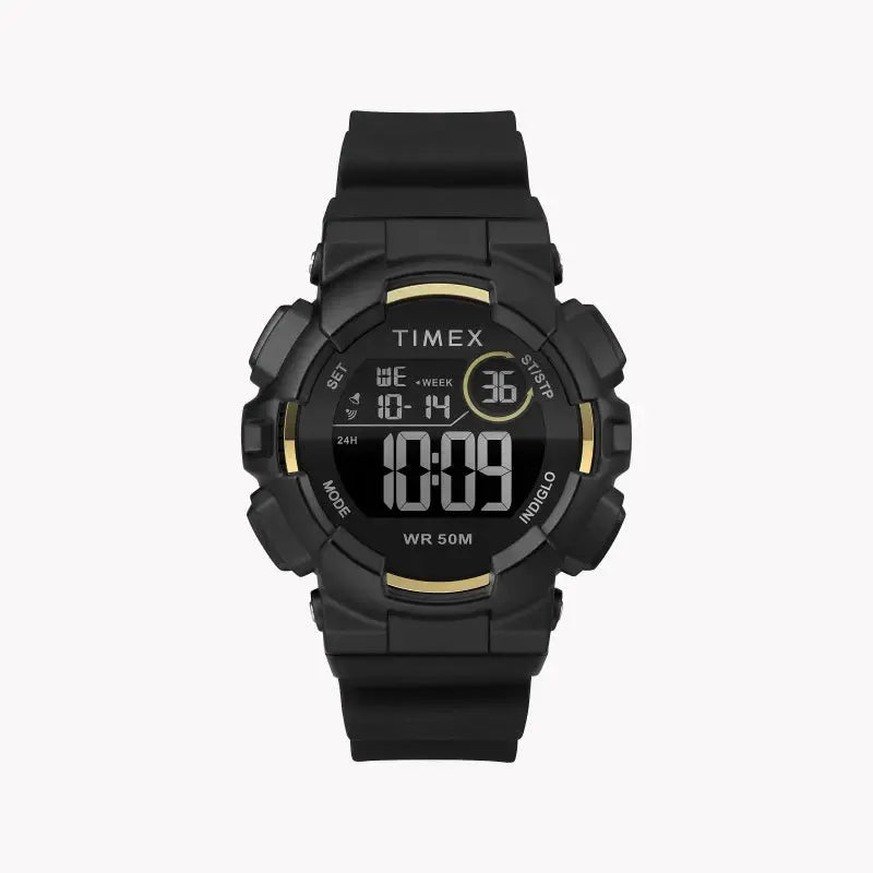 Timex Unisex Black Silicone Watch, Digital Dial | Tw5m23600 by TIMEX