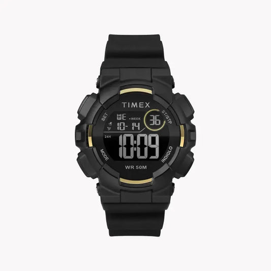 Timex Unisex Black Silicone Watch, Digital Dial | Tw5m23600 by TIMEX