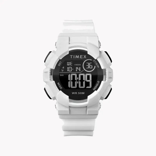 Timex Unisex White Silicone Watch, Digital Dial | Tw5m23700 by TIMEX