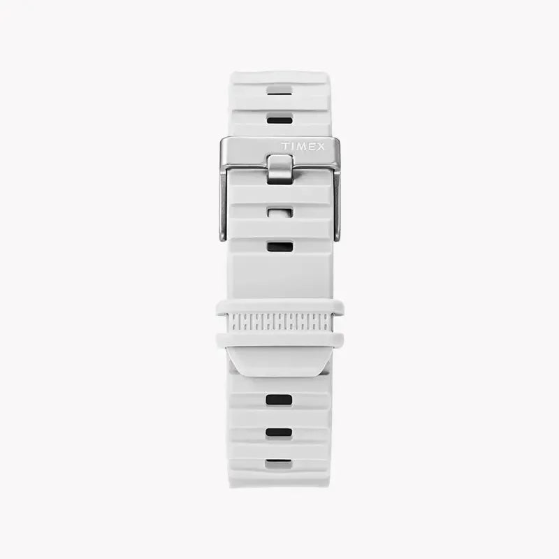 Timex Men's White Silicone Digital Watch, Resin Case | Tw5m26400 by TIMEX
